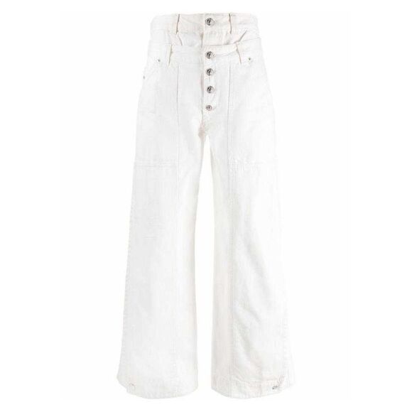 Diesel Womens/Ladies D-Laly-SP Flared Jeans / White